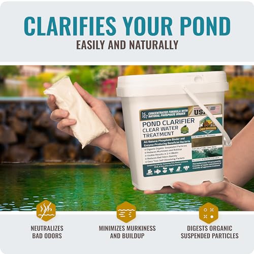 Teich Clear Water Treatment - 16 Packung für 8 Monate Teichreiniger Versorgung - Teichklärer