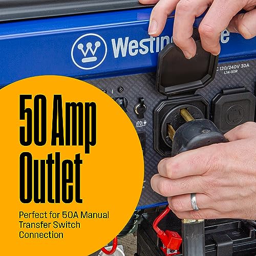 Westinghouse 12500 Watt Dual Fuel Home Backup Portable Generator Gas und Propan betrieben