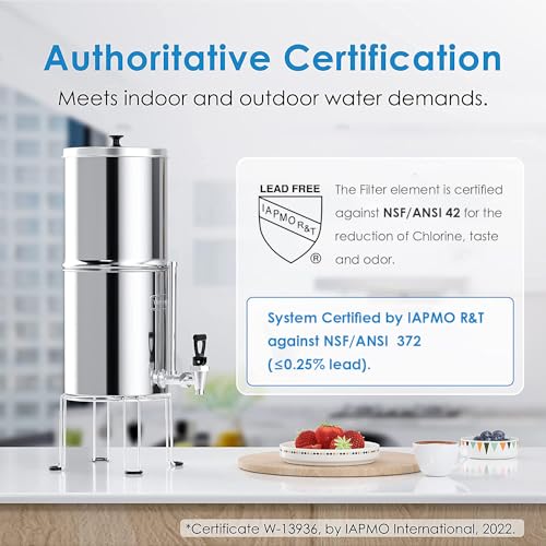 Wassertropfen-Wasserfiltersystem mit Schwerkraft — 2,25G King Tank Serie