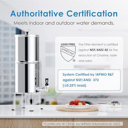 Wassertropfen-Wasserfiltersystem mit Schwerkraft — 2,25G King Tank Serie