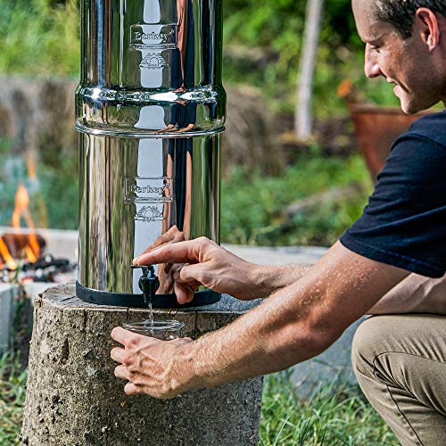Reise Berkey Gravitations-gefüttert Wasserfilter mit 2 Black Berkey Reinigungselemente