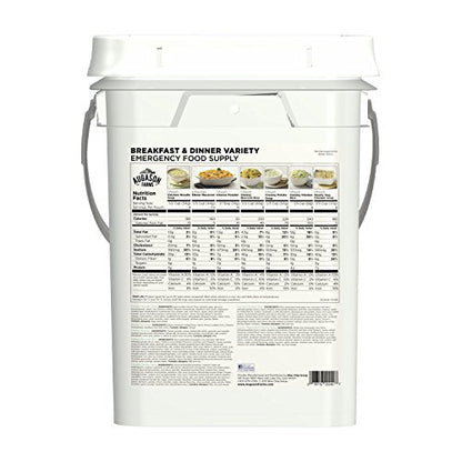 Augason Farms Frühstück und Abendessen Variety Pail Notfall Lebensmittelversorgung täglich Mahlzeiten 4 Gallonen Pail