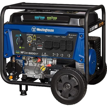 Westinghouse 12500 Watt Dual Fuel Home Backup Portable Generator Gas und Propan betrieben