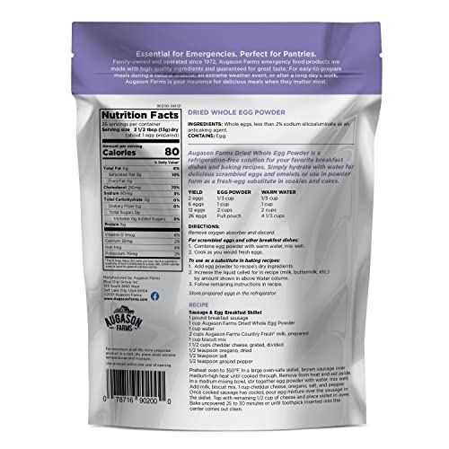 Augason Farms Getrocknetes Ganze-Ei-Pulver