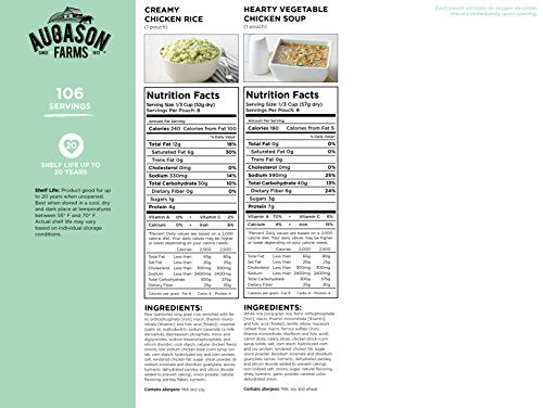 Augason Farms Frühstück und Abendessen Variety Pail Notfall Lebensmittelversorgung täglich Mahlzeiten 4 Gallonen Pail