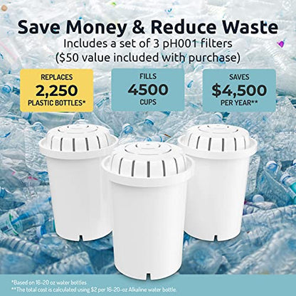 Belebtes Wasser Alkalische Wasserfilter Dispenser