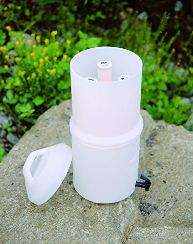 TRK Drip Ceradyn Schwerkraft Persönlicher oder Gruppenwasserfilter, lang anhaltende bis zu 150.000 Liter, reinigungsfähige 0,2 Mikrometer Keramikelemente für Wohnmobile, Kabinen, Basislager und Notfallvorsorge