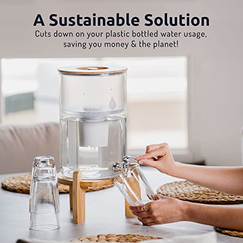 pH-Recharge Glas Alkalische Wasserfilter Dispenser | Countertop Wasserfiltersystem
