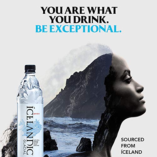 Isländisches Gletscher-Natürliches Frühlingsalkaliwasser, 1499 ml (Paket von 12)