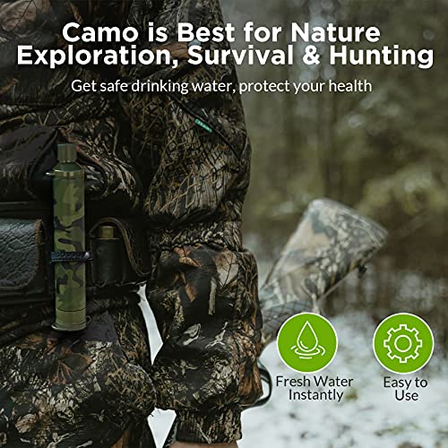 Membranlösungen Strohwasserfilter (Camo 4-Pack)