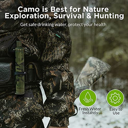 Membranlösungen Strohwasserfilter (Camo 4-Pack)