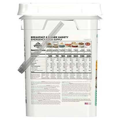 Augason Farms Frühstück und Abendessen Variety Pail Notfall Lebensmittelversorgung täglich Mahlzeiten 4 Gallonen Pail