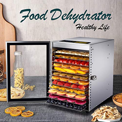 Colzer Food Dehydrator mit 12 Edelstahl-Trays
