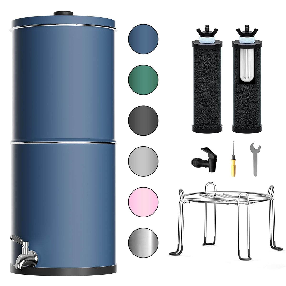 Purewell 3-Stufe 0,01μm Ultra-Filtration Gravitationswasserfiltersystem