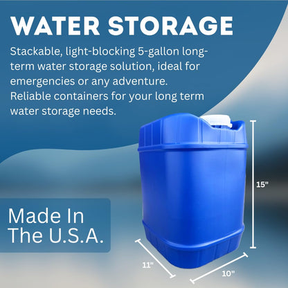 Aguaprep 5-Gallonen stapelbare Wasserspeicherbehälter