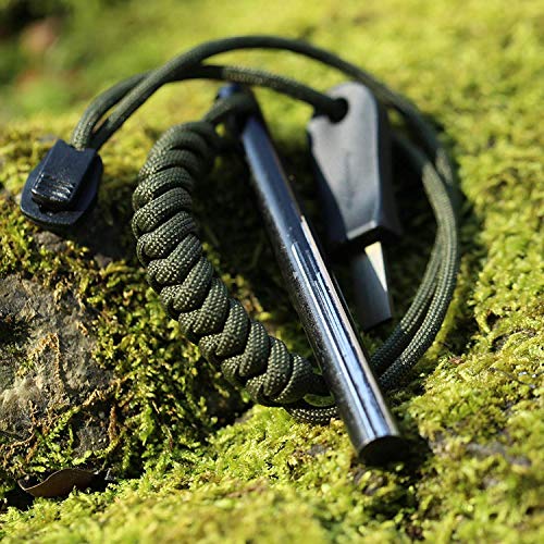 Bayite 10,2 cm Survival Ferrocerium Drilled Flint Fire Starter