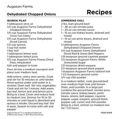 Augason Farms Dehydrierte Chopped Zwiebeln