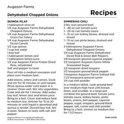 Augason Farms Dehydrierte Chopped Zwiebeln