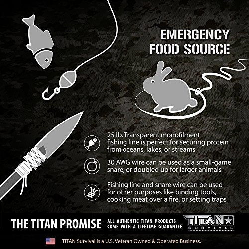 Titan Paracord 281,23 kg SurvivorCord | 100 FEET, DRAGONSCALE
