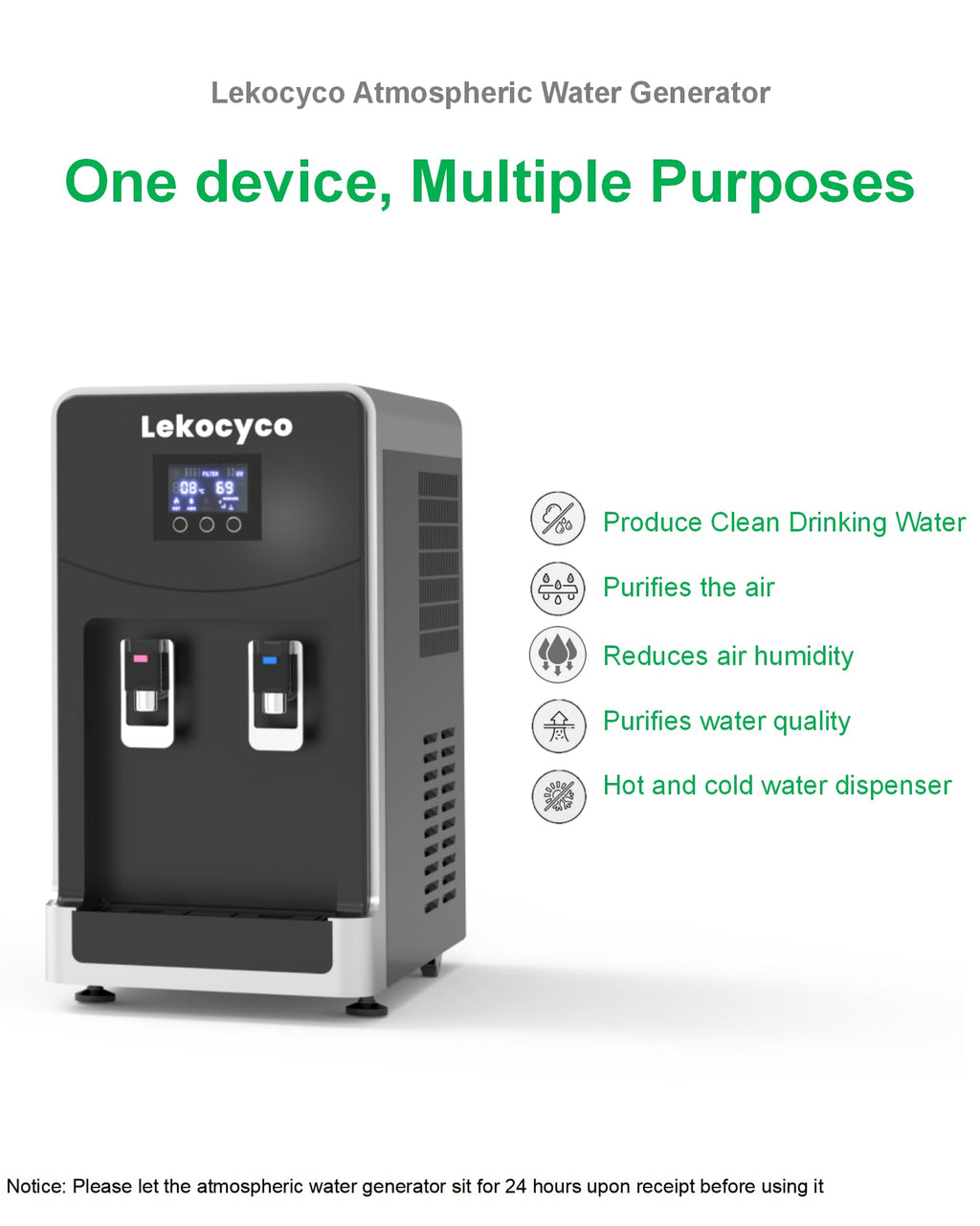 20L Lekocyco Desktop Atmospheric Water Generator