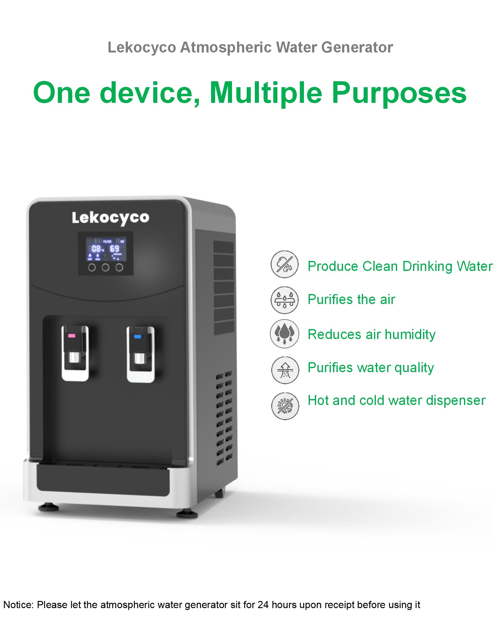 20L Lekocyco Desktop Atmospheric Water Generator