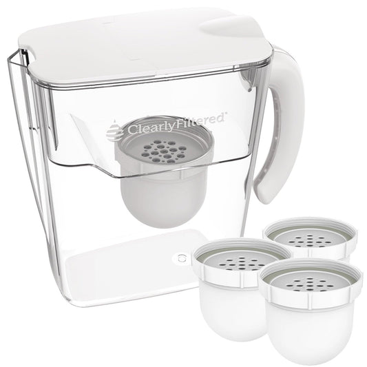 Deutlich gefilterter Wasser-Pitcher (Pitcher + 3 Filterpacks)