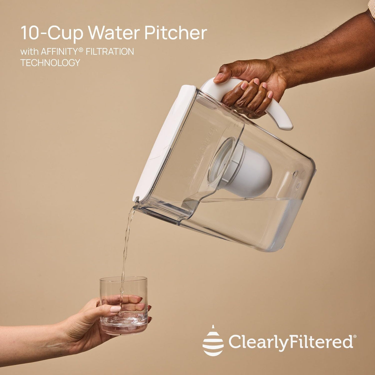 Klar gefilterter Wasser-Pitcher / aktualisiertes Modell - Enthält 1 Filter