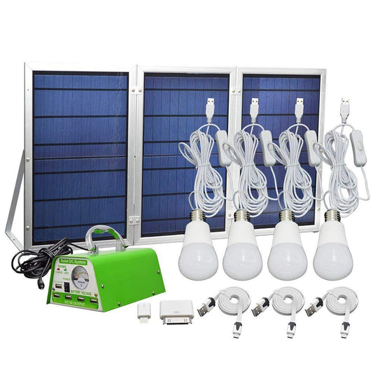 GVSHINE Solar Panel Lighting Kit, Solar Home DC System Kit für den Notfall