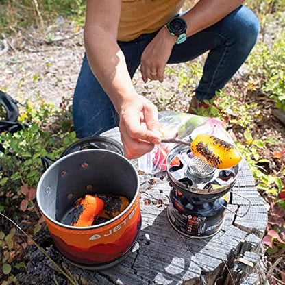 Jetboil MiniMo Camping und Backpacking Herd Kochsystem, Sunset Orange