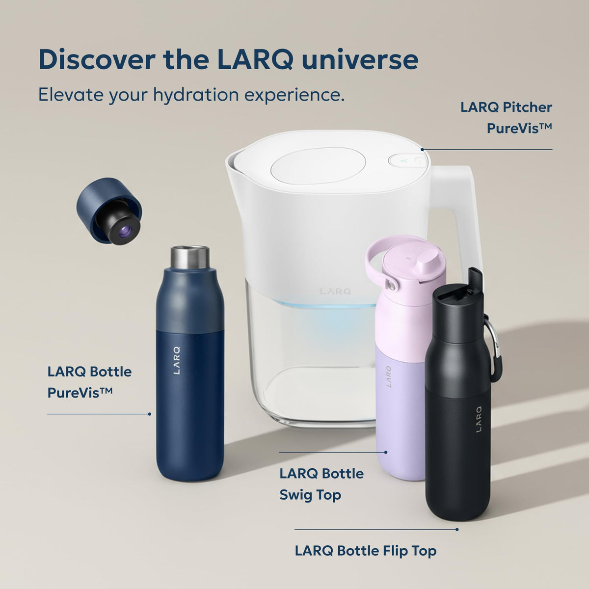 LARQ Wasserfilter-Pitcher 1.9L (8-Cup) – Nano Zero Filter