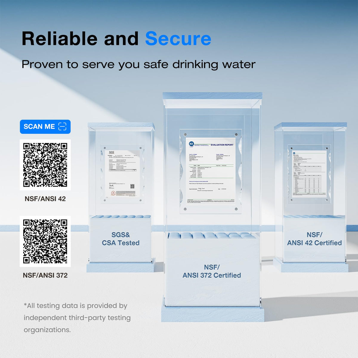 Purewell 2.25G Schwerkraftwasserfiltersystem mit Wasserstandfenster