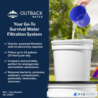 Outback Notfall Trinkwasserfiltersystem