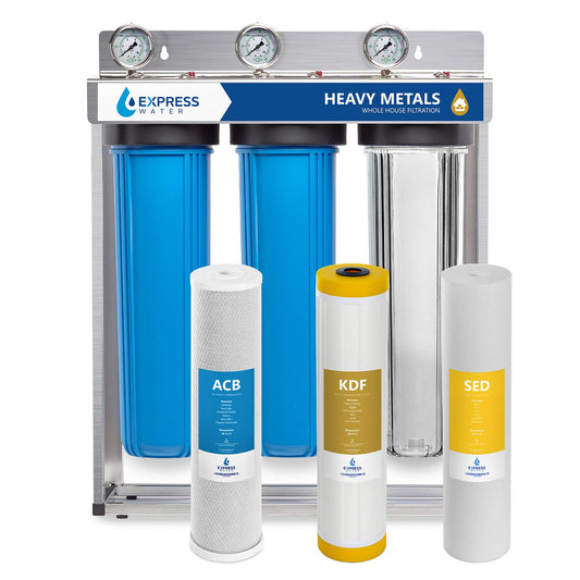 Express Wasser Schwermetall Ganzhaus Wasserfilter - 3 Stufen Home Wasser Filtration System