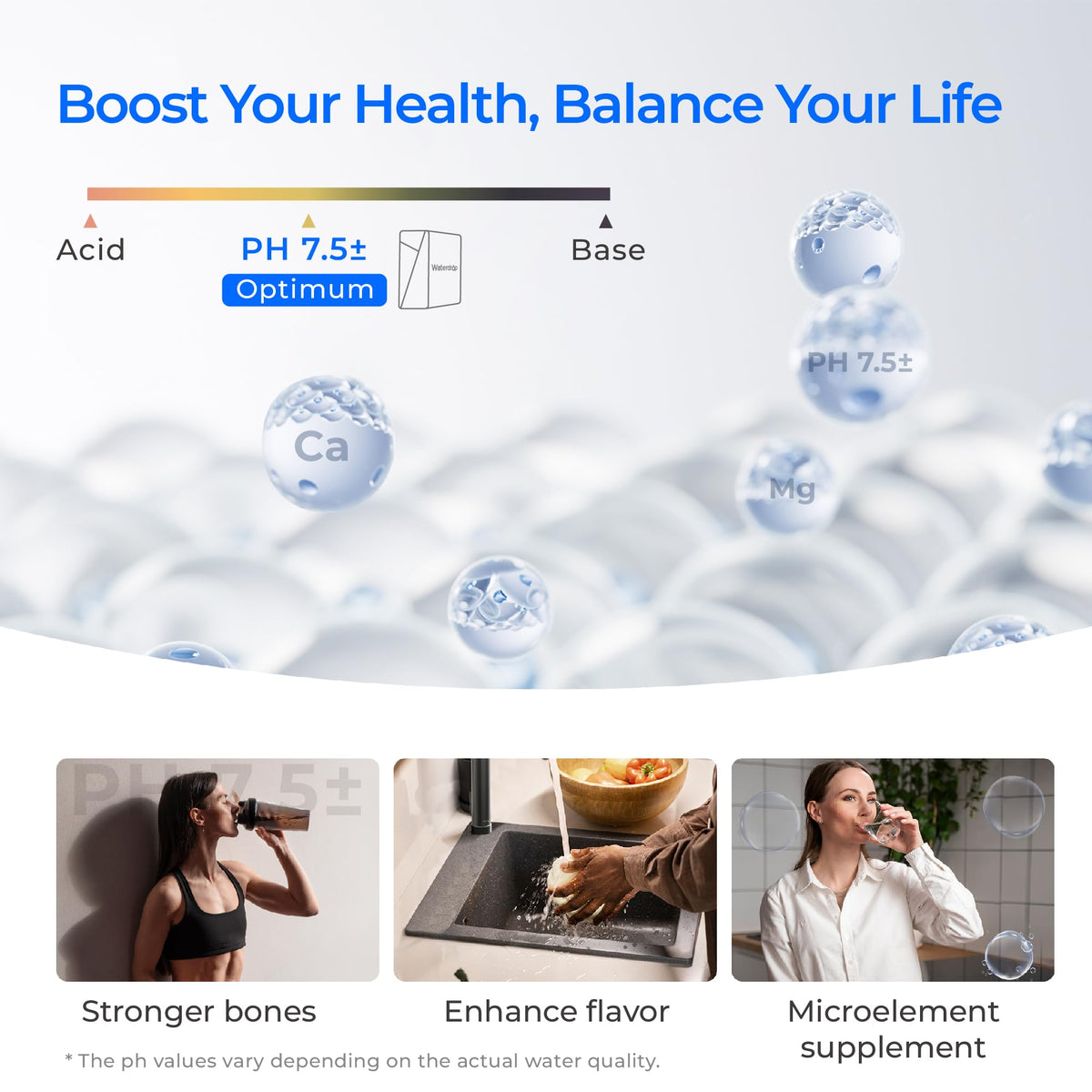 Wassertropfen X16-Alkalisches Tankless Reverse Osmose System