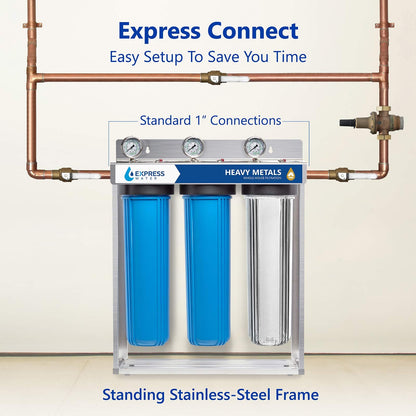 Express Wasser Schwermetall Ganzhaus Wasserfilter - 3 Stufen Home Wasser Filtration System
