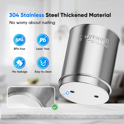 Purewell 2.25G Schwerkraftwasserfiltersystem mit Wasserstandfenster