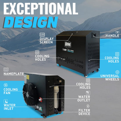 Beyond Marina 1 HP Cold Plunge Chiller für Eisbadewanne