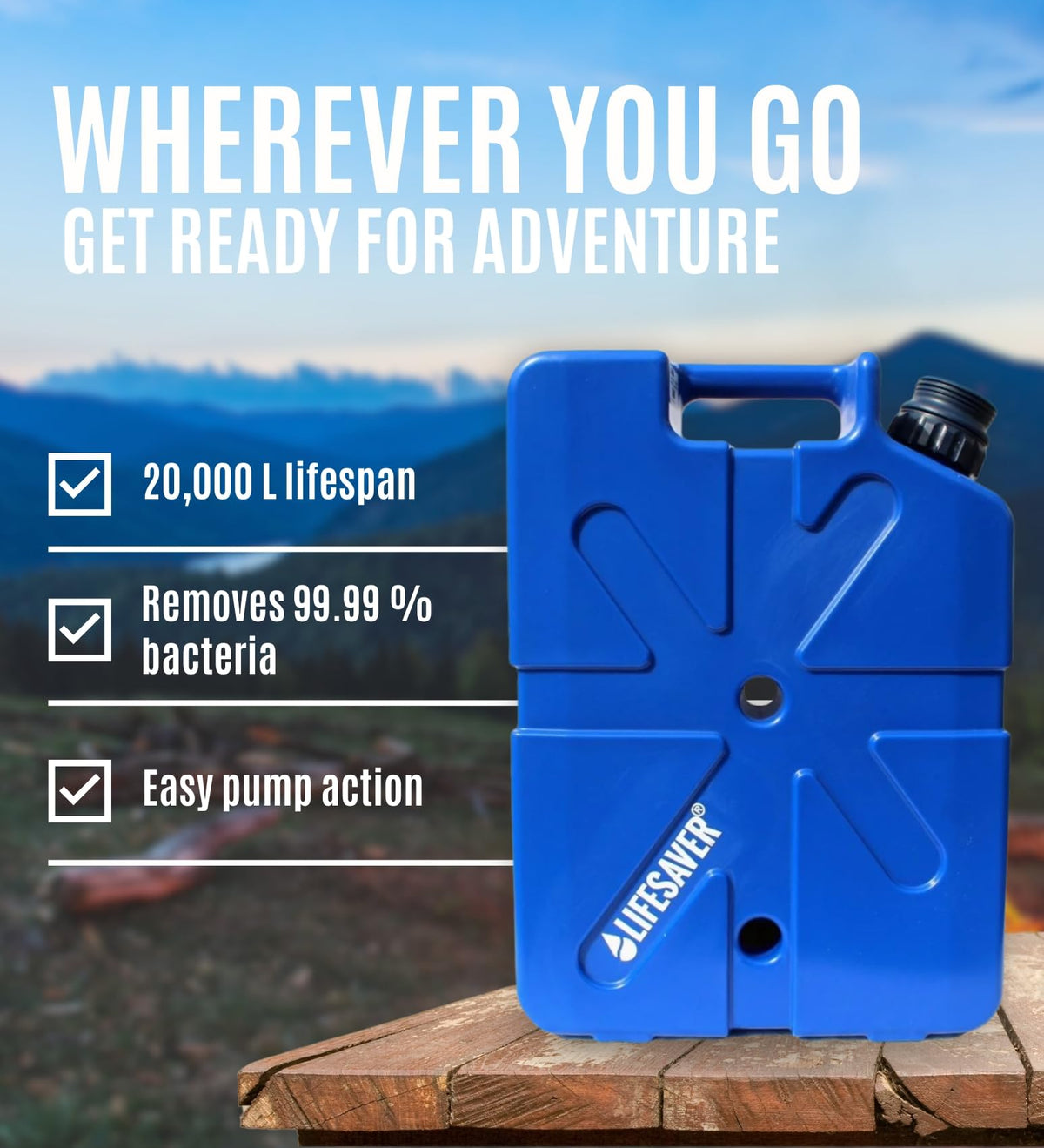 Lebensretter Jerrycan Wasserreiniger