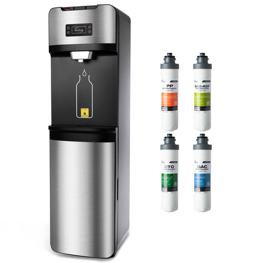 iSpring Flaschenloser Wasserspender mit eingebauter 4-stufiger Filtration