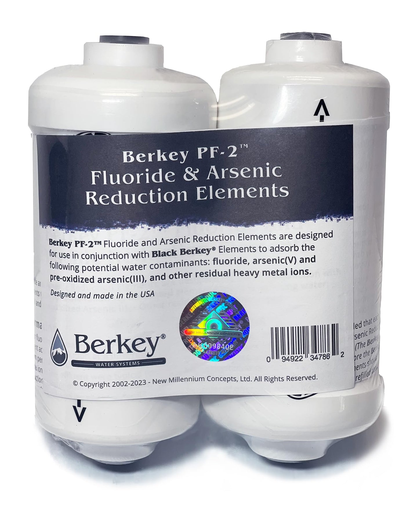 Berkey Authentic Berkey PF-2 Fluorid und Arsen-Reduktionselemente (Set von 2 Elementen)