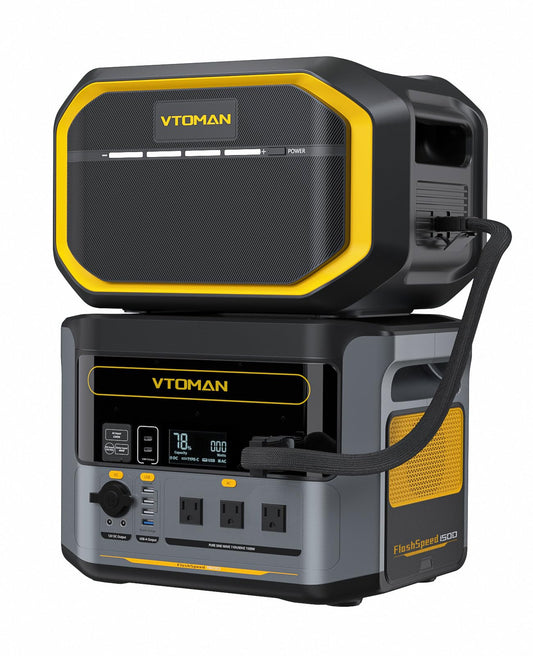 VTOMAN 3096Wh Portable Power Station mit extra Batterie
