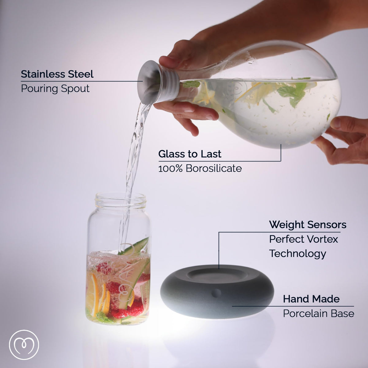MAYU Swirl Strukturierter Wasser-Pitcher