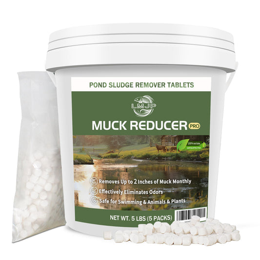 LMJP Muck Reducer - 2,27 kg Natural Muck und Schlammentferner Tabletten für Teiche und Seen