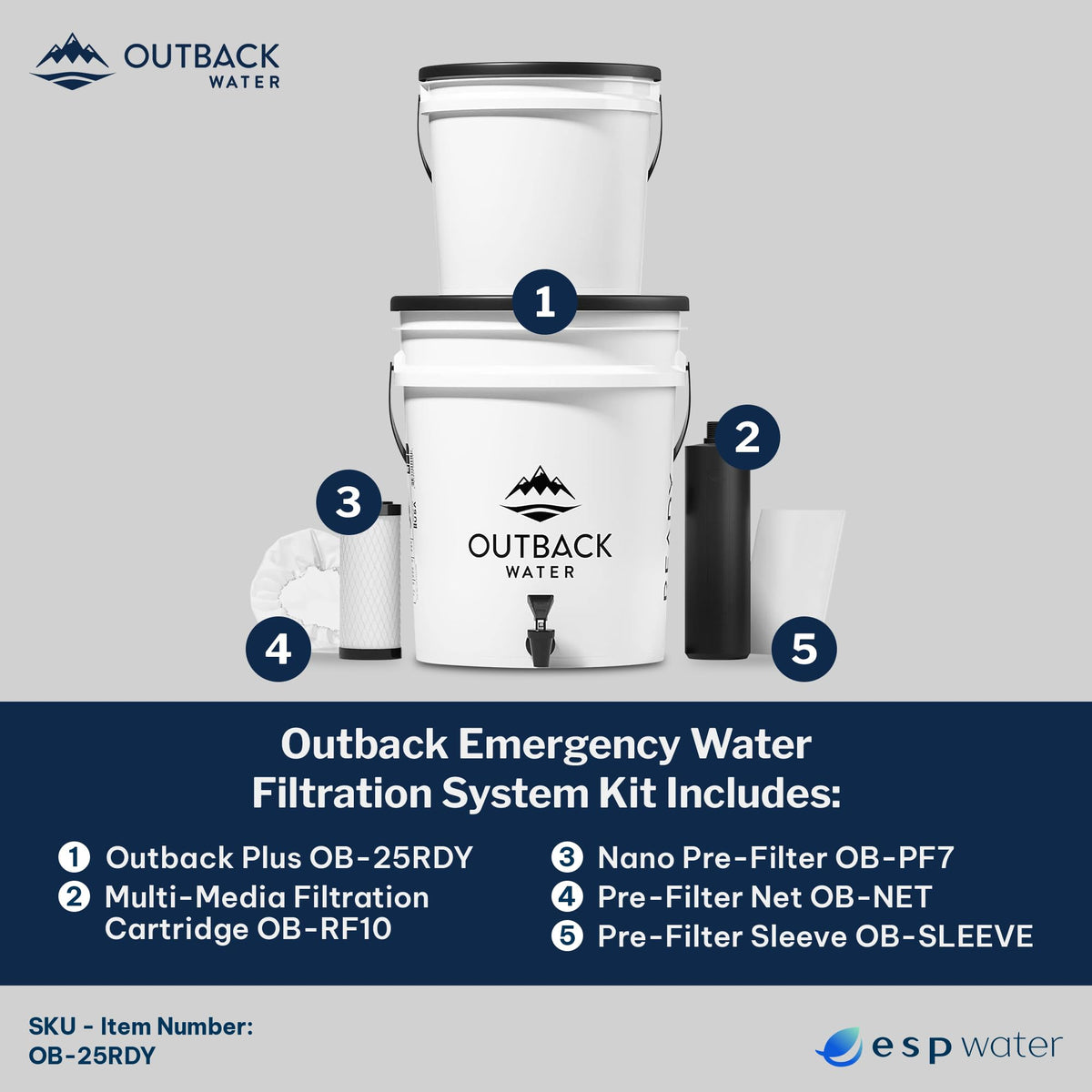 Outback Notfall Trinkwasserfiltersystem