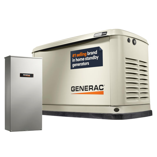 Generac 7043 22kW Air Cooled Guardian Series Home Standby Generator mit 200-Amp Transfer Switch