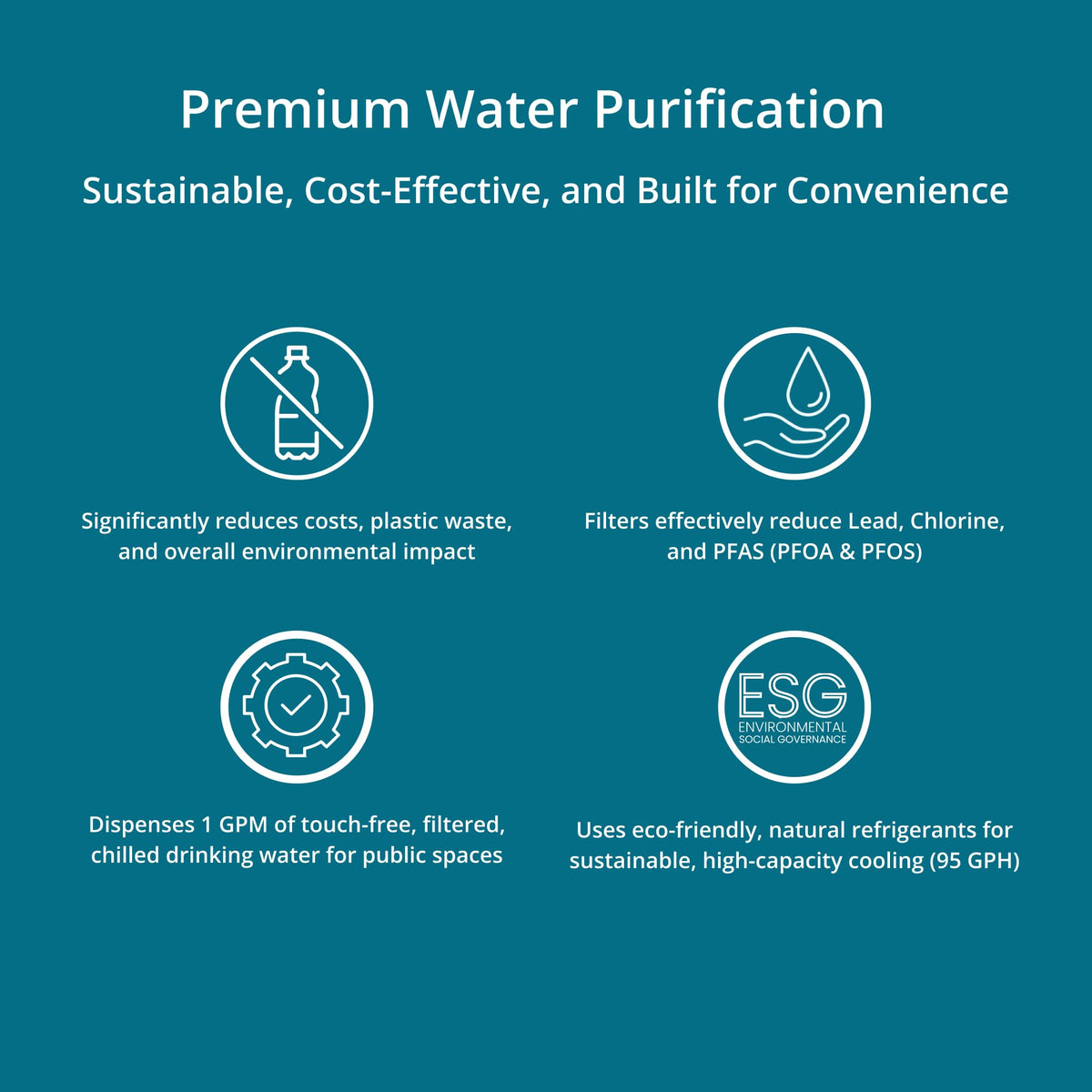 AquaTru Pro Kommerzielle Wasserflaschen-Füllstation