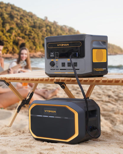 VTOMAN 3096Wh Portable Power Station mit extra Batterie