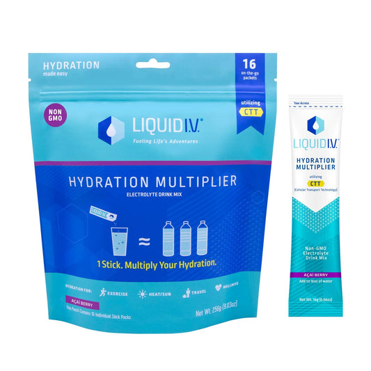 Flüssigkeits-IV-Hydrifikationsvervielfacher, Elektrolytpulver, Easy Open Packets, Supplement Drink Mix (Acai Berry) (16)