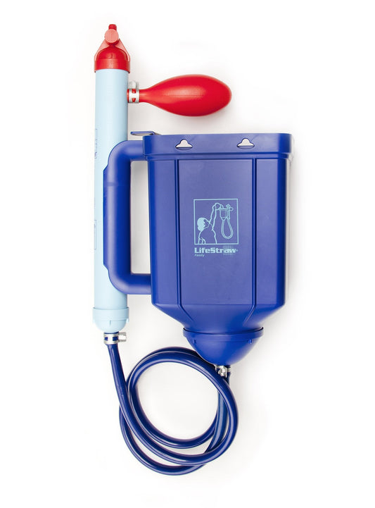 LifeStraw Familie 1.0 Tragbarer Schwerkraft-Wasserreiniger für Notfallvorsorge und Camping