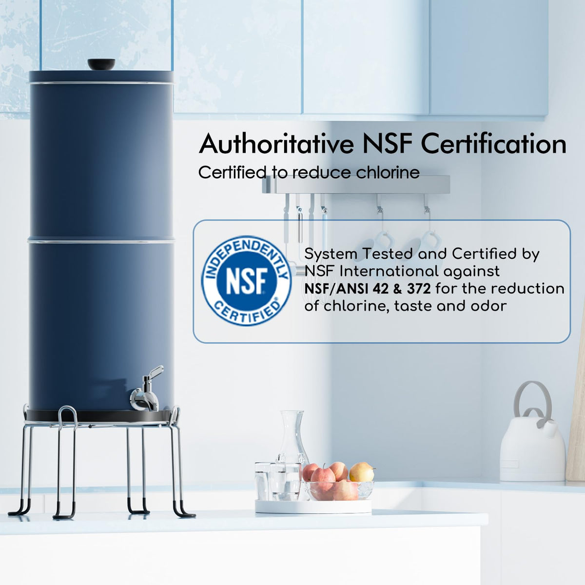 Purewell 3-Stufe 0,01μm Ultra-Filtration Gravitationswasserfiltersystem
